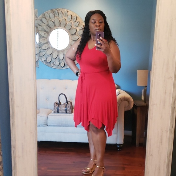 ❣ Ralph Lauren Red Dress - Picture 2 of 4